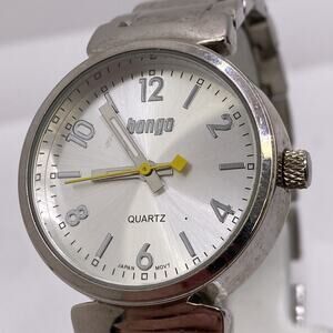 Bongo Womens Silver Vintage Watch New Battery